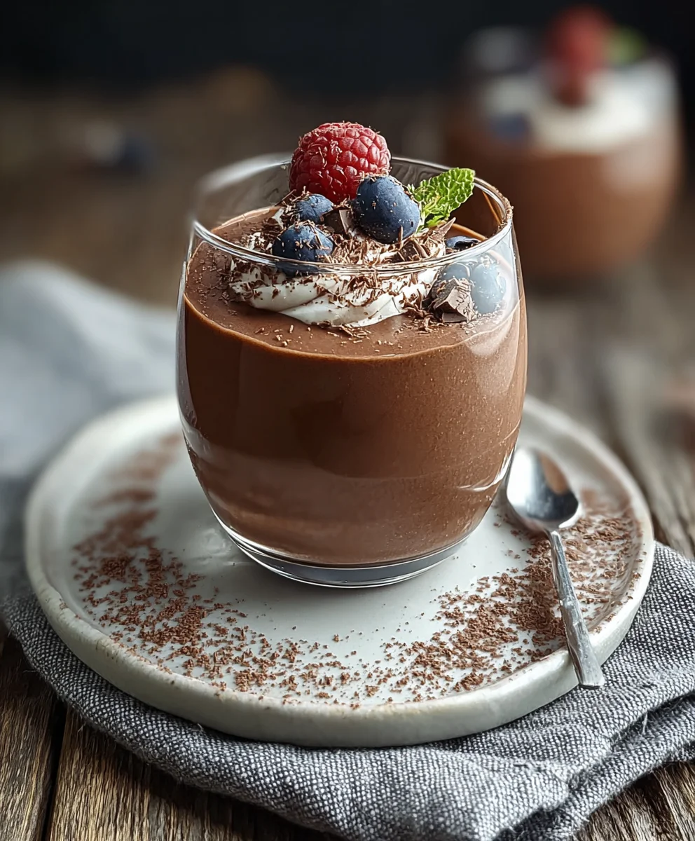 Schokoladen Protein Pudding im Glas: Einfach lecker!