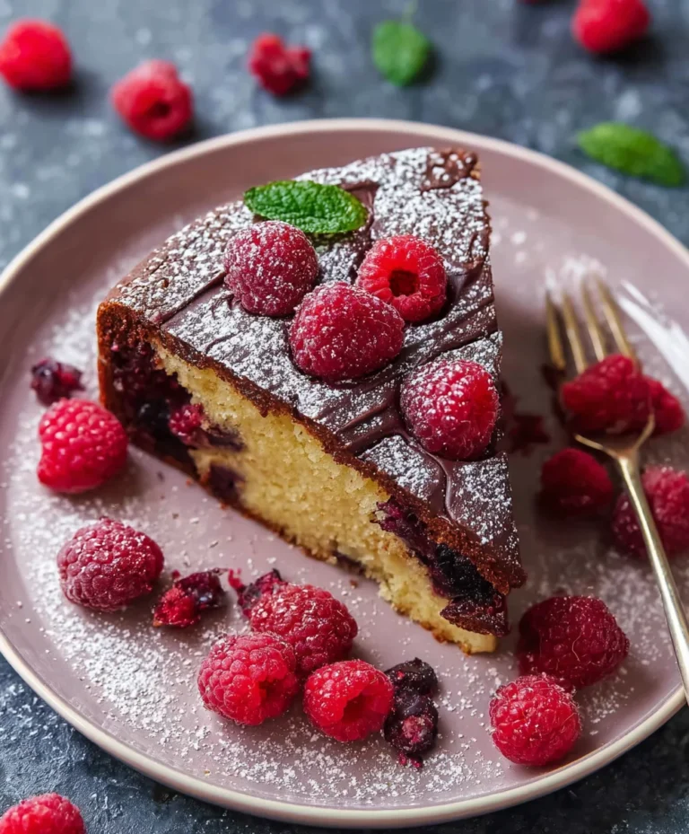 Ovomaltine Schoggi-Kuchen mit Himbeeren (ohne Alkohol)