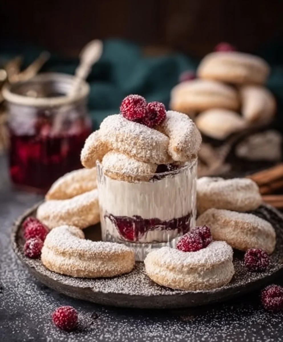 Vanillekipferl mit Non-Alcoholic Beerentraum: Alkoholfreies Dessert-Rezept