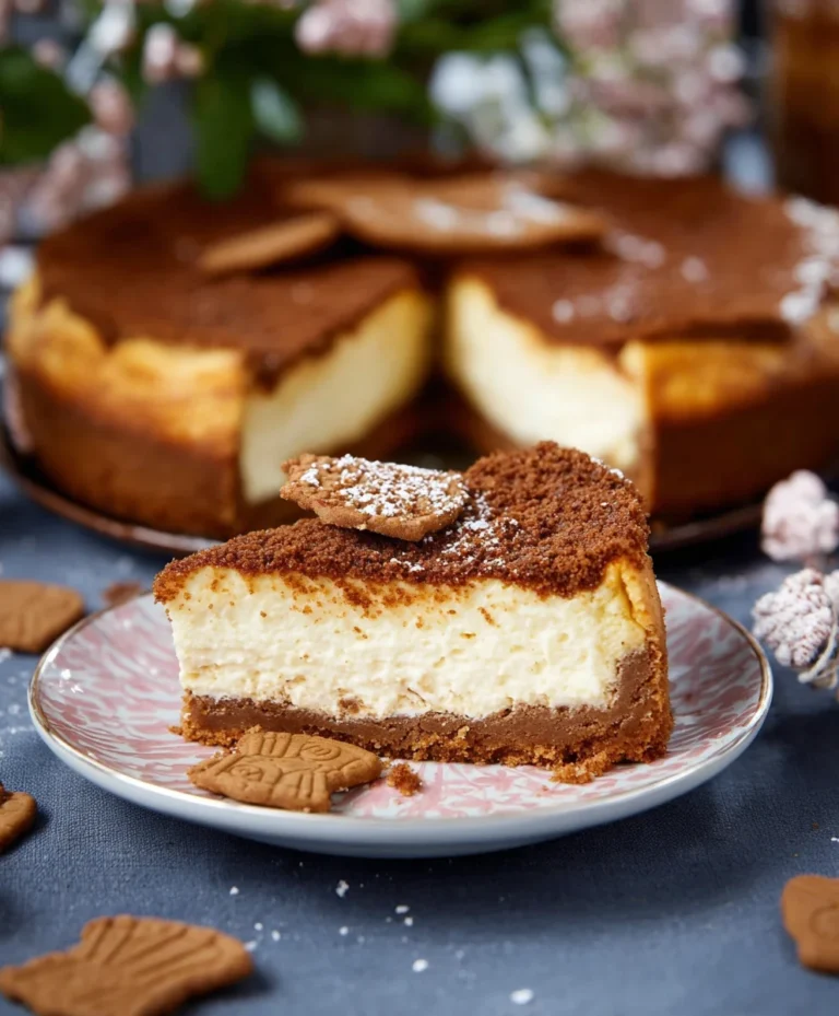 Spekulatius-Käsekuchen: Keksboden & Frischkäse
