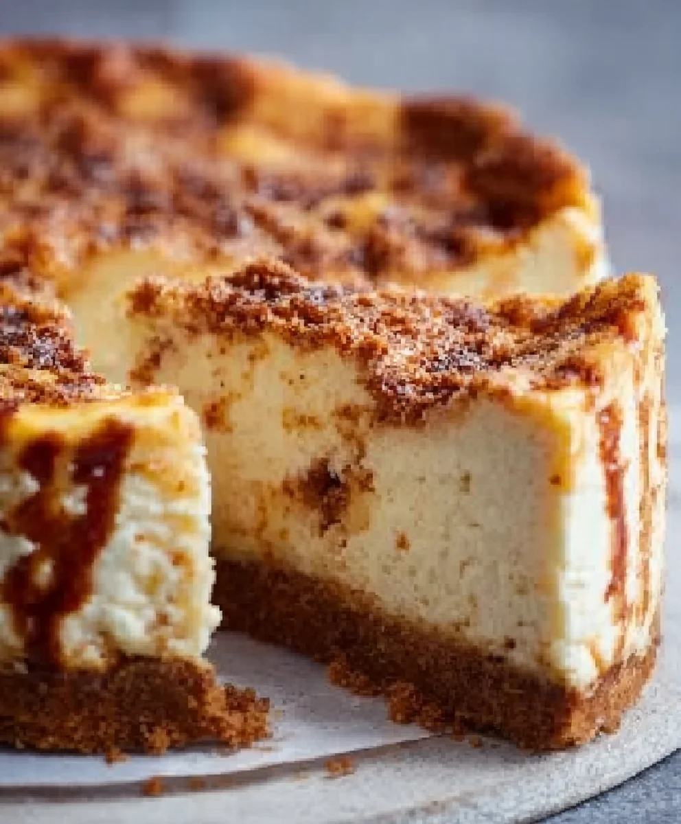 Zimtschnecken-Käsekuchen: Keksboden-Traum