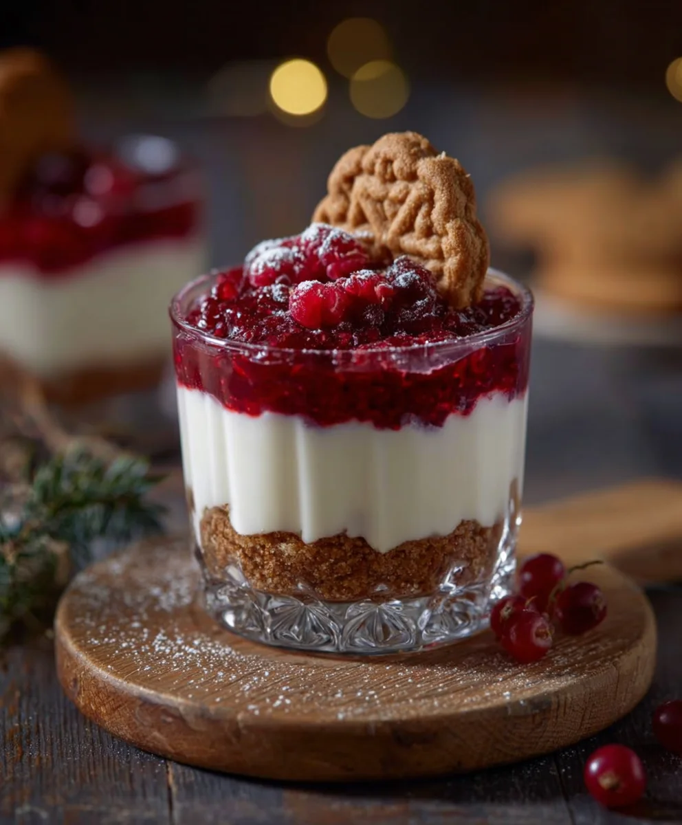 Spekulatius-Non-Alcoholic Beeren-Dessert: Weihnachtlicher Genuss (ohne Alkohol)