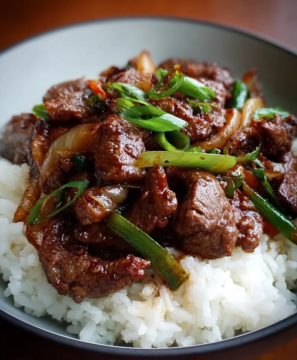 Chinesisches Rindfleisch mit Zwiebeln – Blitzschnelles Pfannengericht