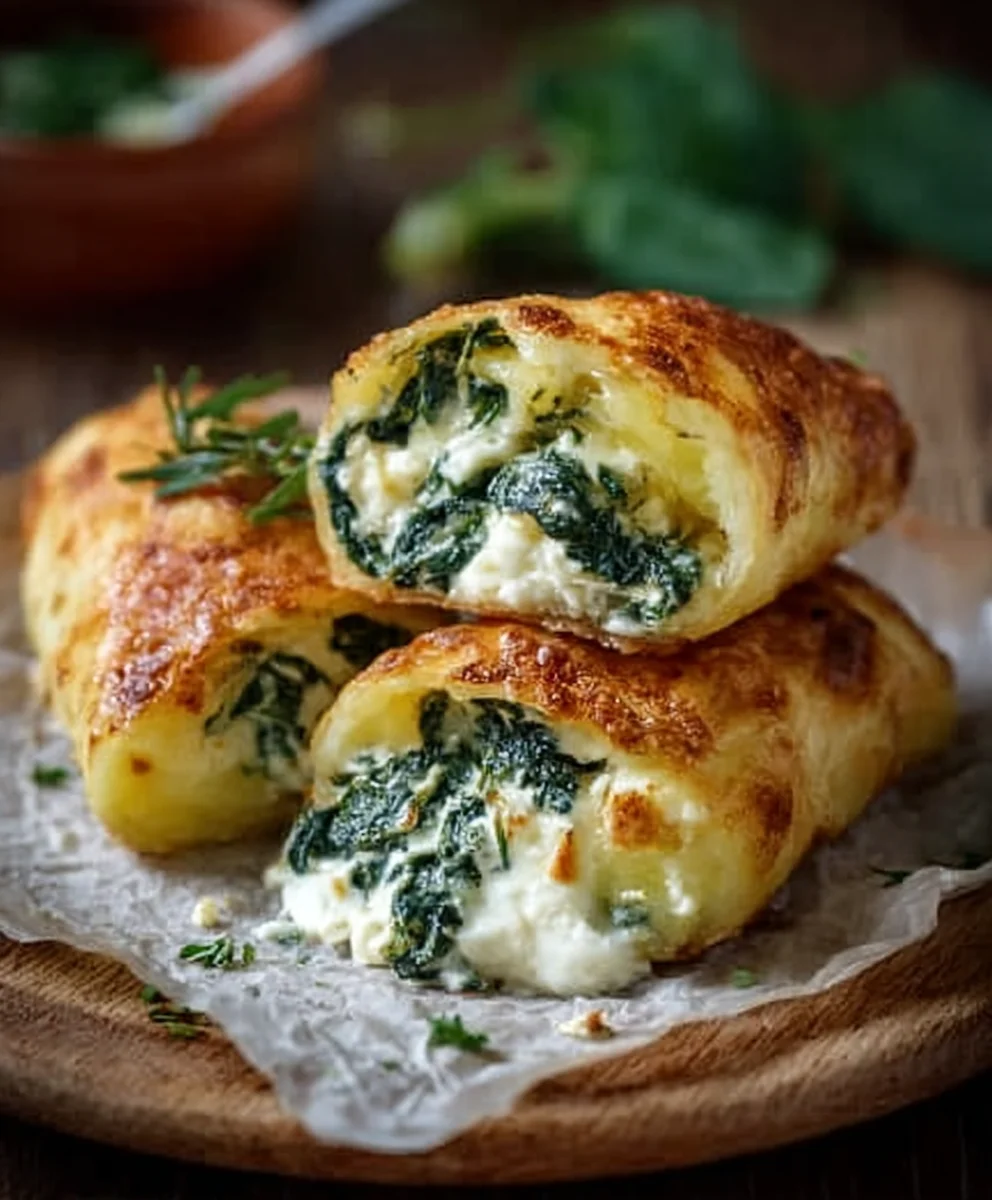 Kartoffeltaschen: Ultimativ mit Spinat-Frischkäse