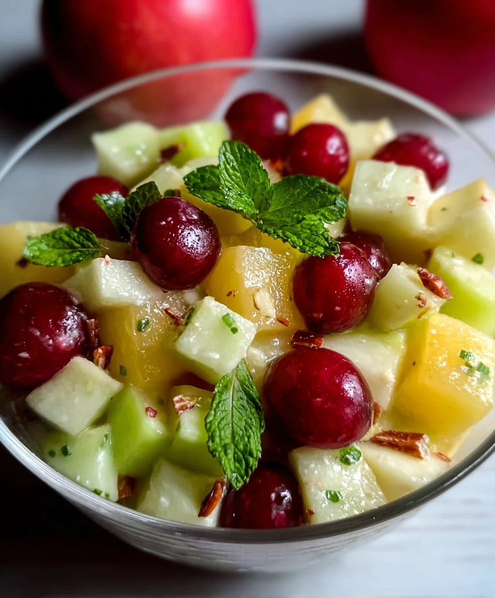 Frischer Apfel-Obstsalat: Perfekt für Feiern