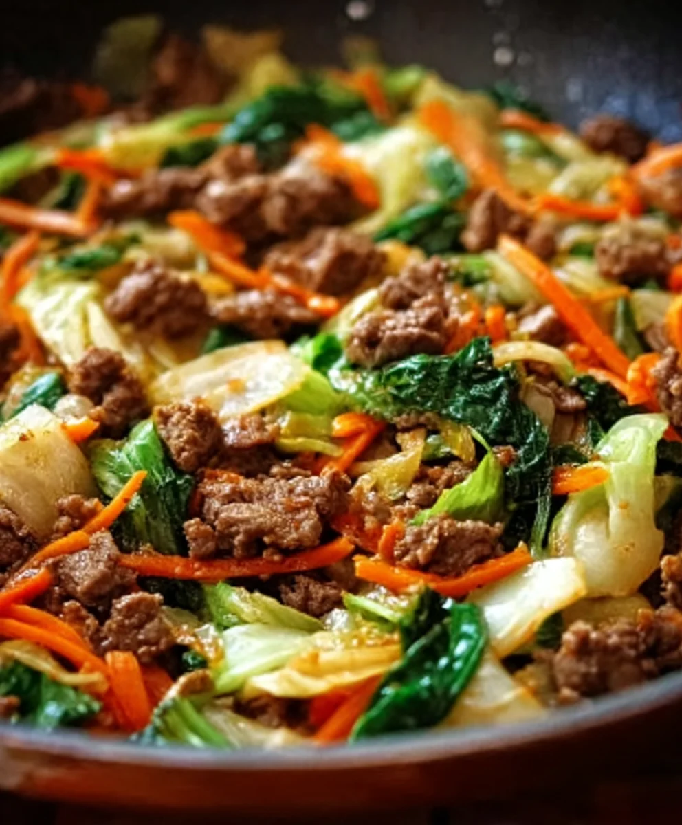 Würzige Chinakohl-Rinderhack-Pfanne – Schnelles Rezept