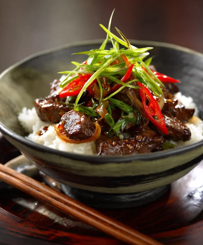 Schnelles Rindfleisch-Zwiebel-Pfannengericht: Einfach & Lecker