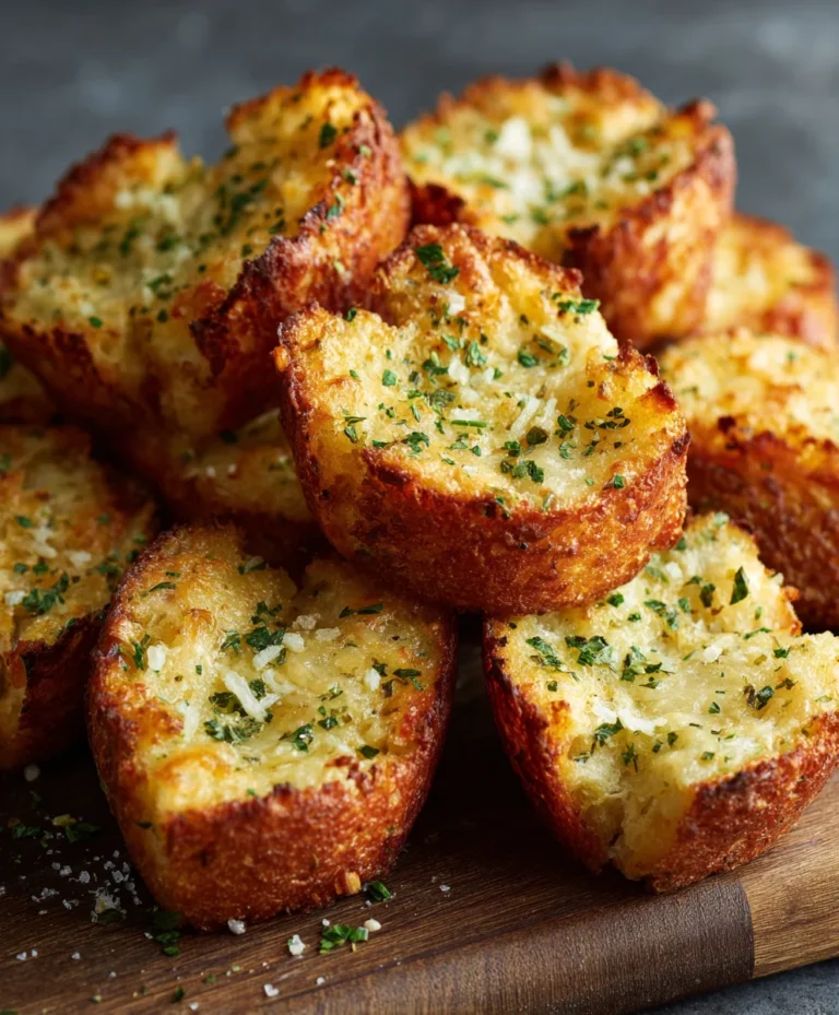 Käsige Knoblauchbrot Häppchen – Einfach & Lecker!