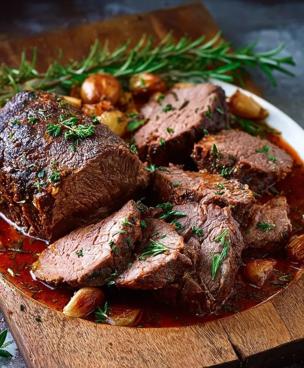 Schmorbraten-Rezept: Zartes Rindfleisch mit Knoblauch