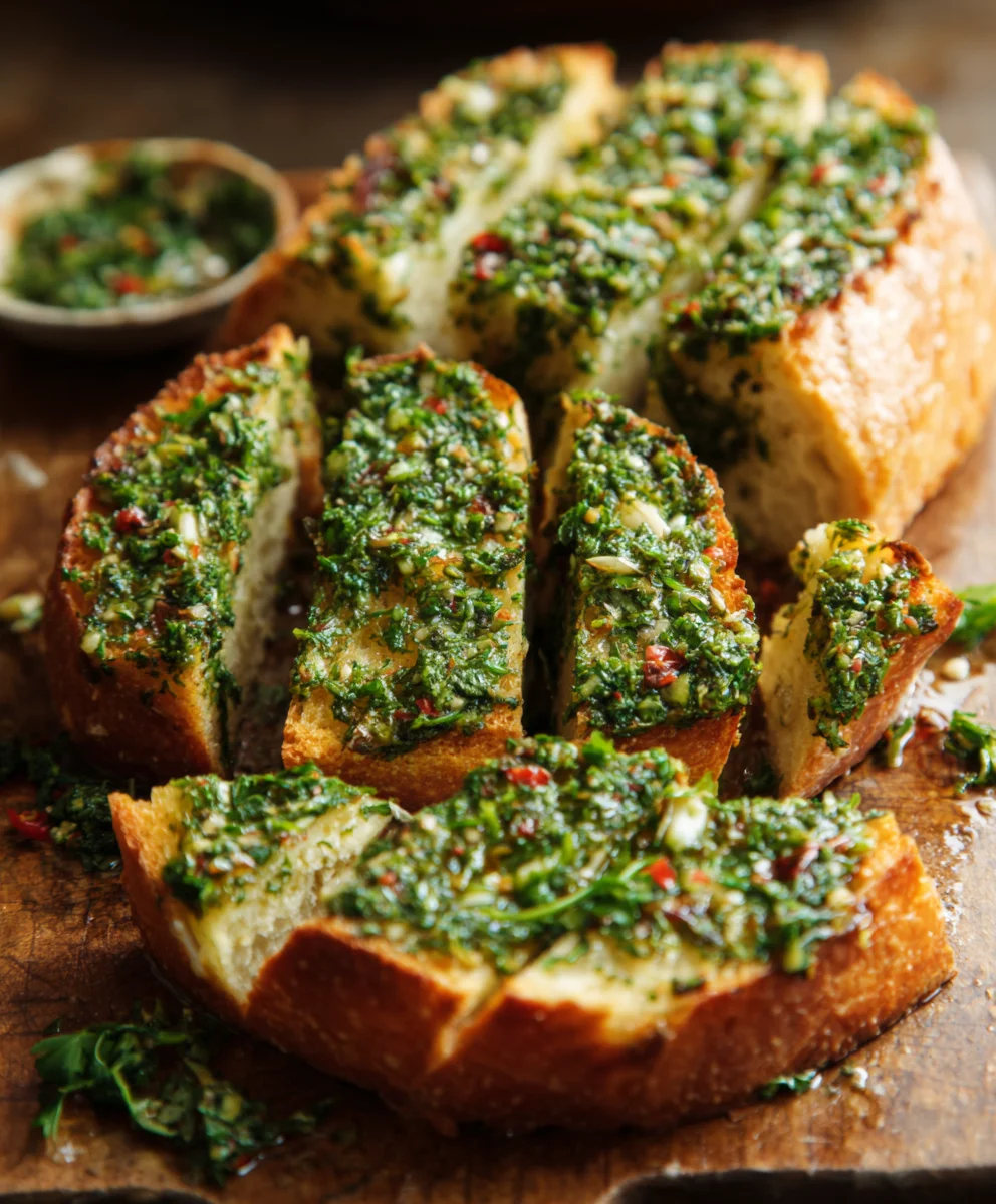 Chimichurri Knoblauchbrot: Dein knackiges Genuss-Highlight!