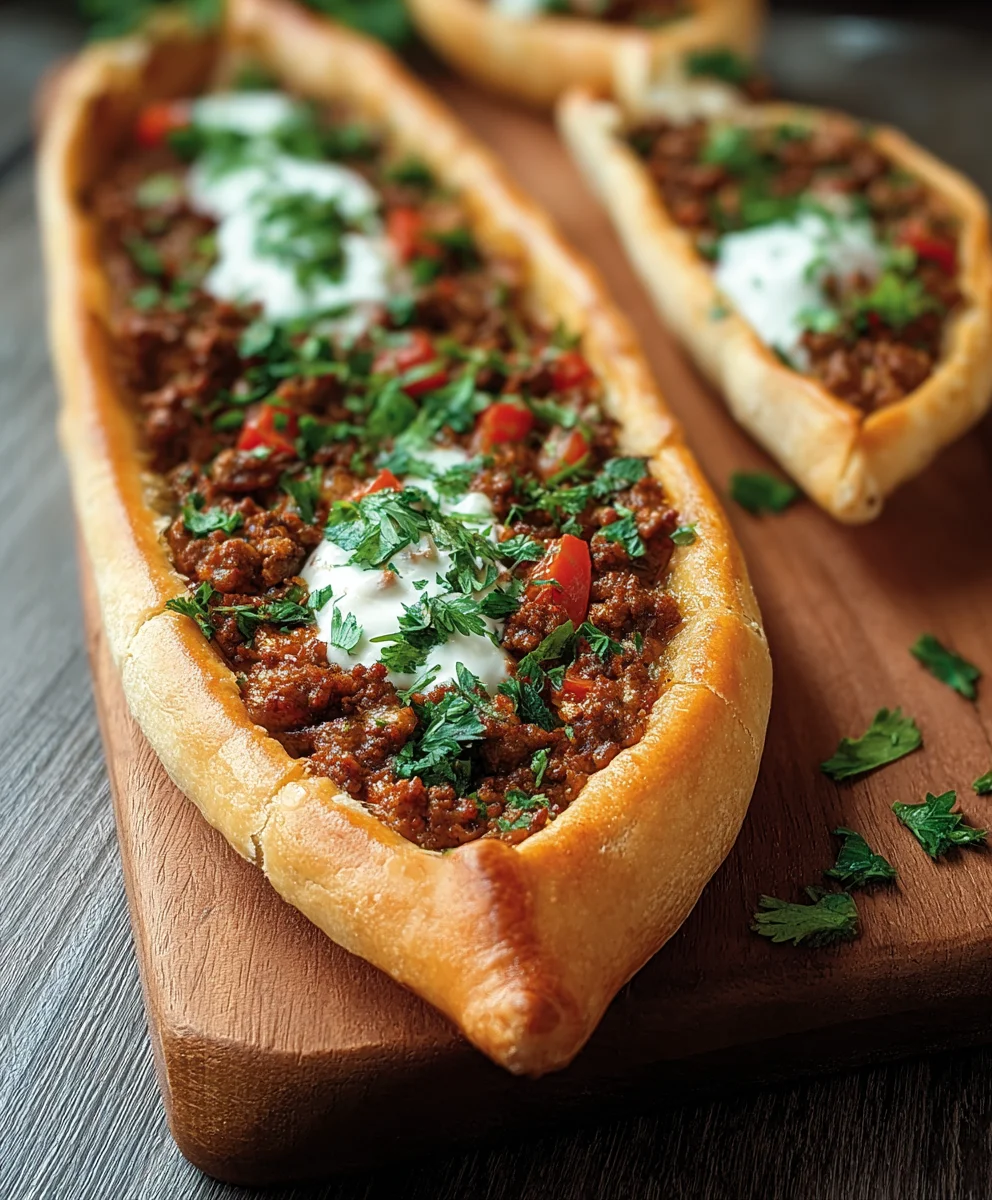Hackfleisch-Pide: Türkische Pizza einfach & lecker