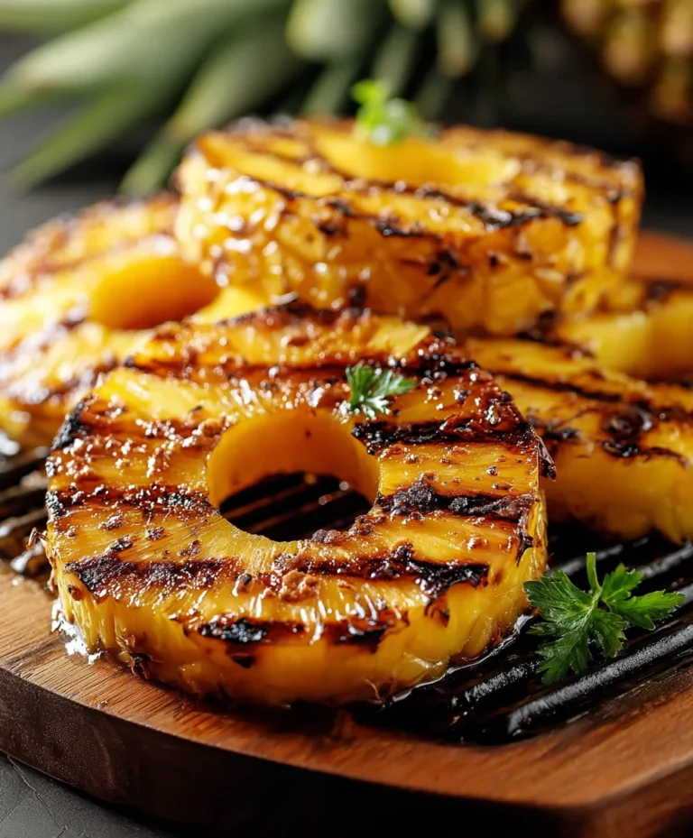 Honig Zimt Gegrillte Ananas: Süßer Genuss