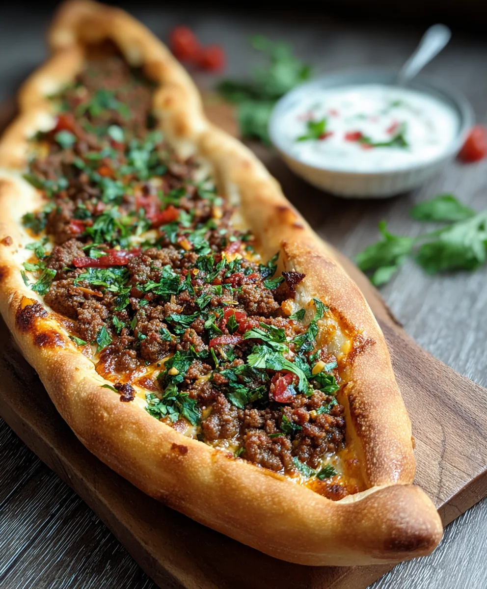 Hackfleisch-Pide: Türkische Pizza einfach & lecker