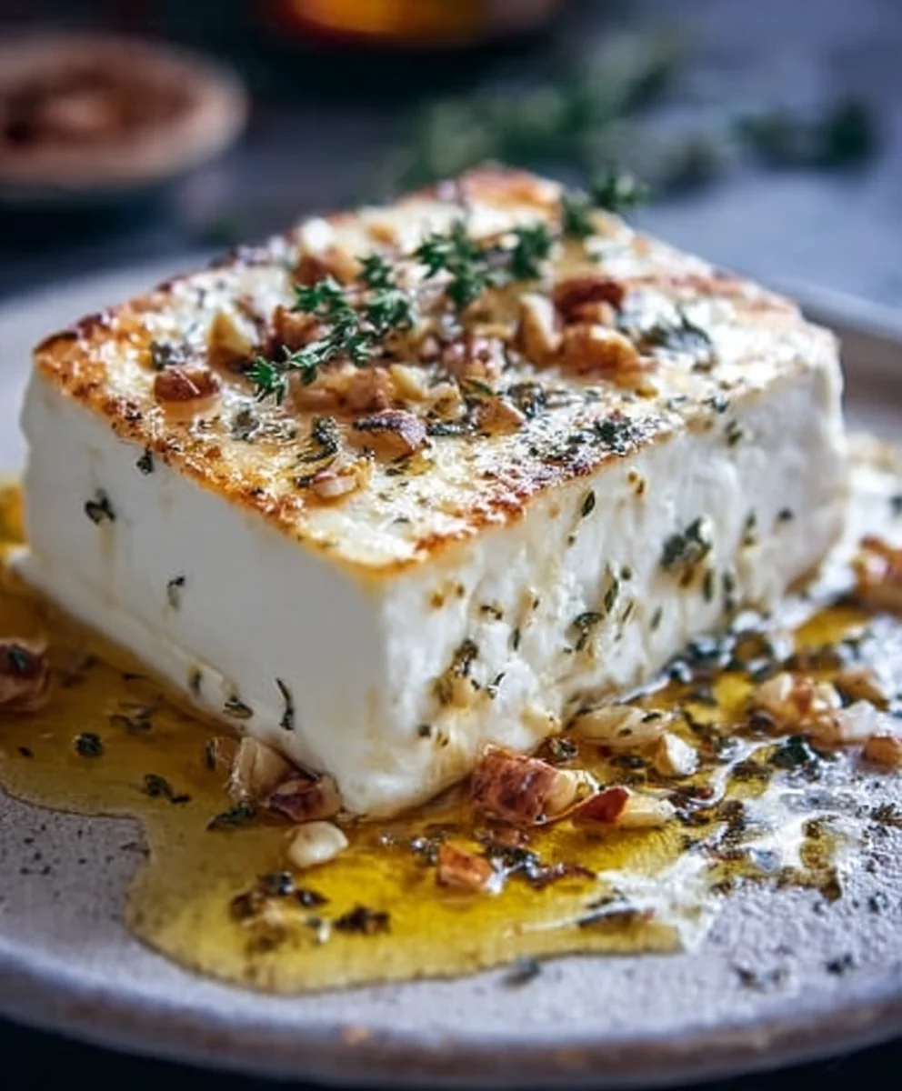 Überbackener Feta: Honig-Thymian-Nuss Rezept für Genießer