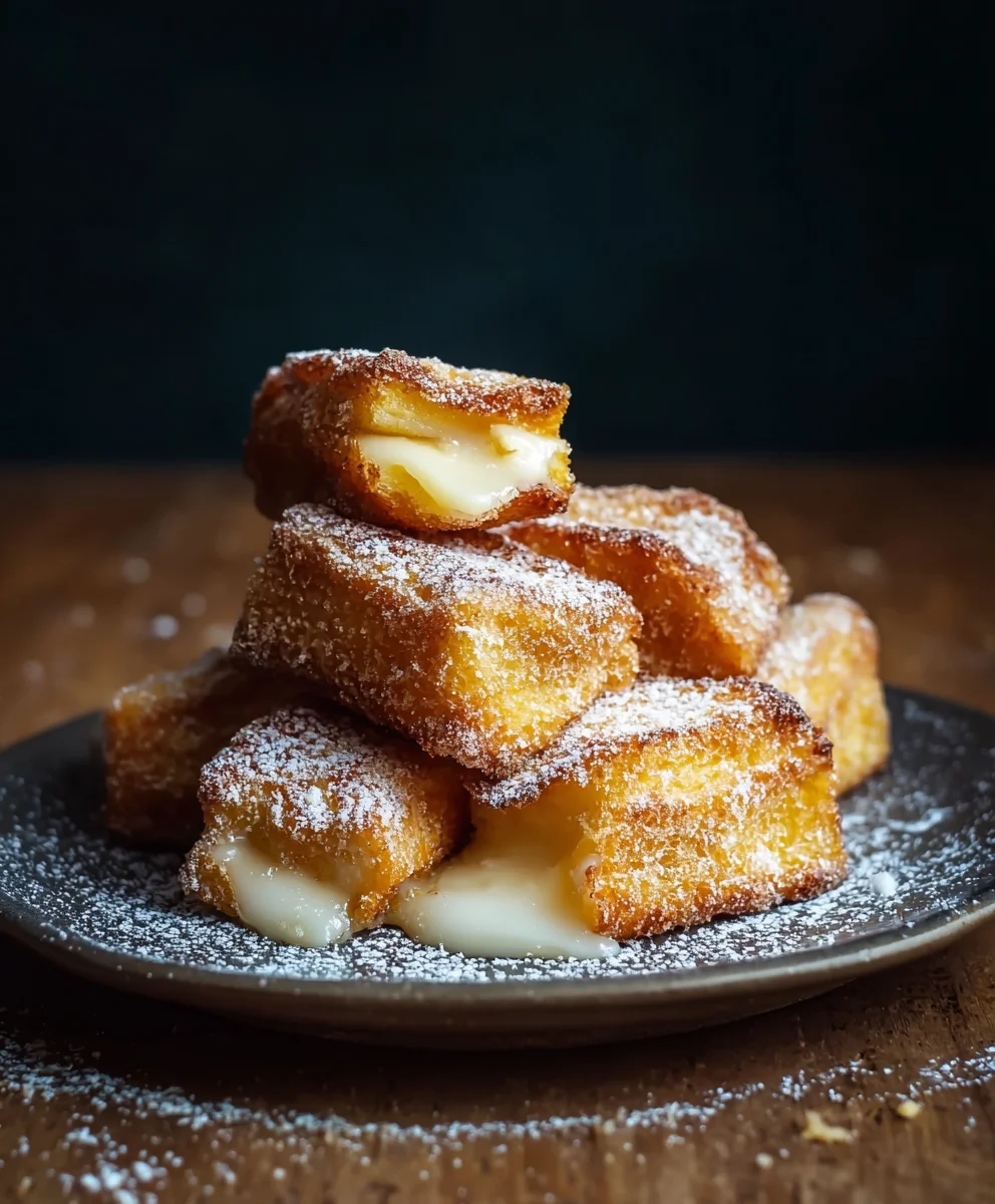 Schnelle Apfel-Toaststäbchen in der Heißluftfritteuse