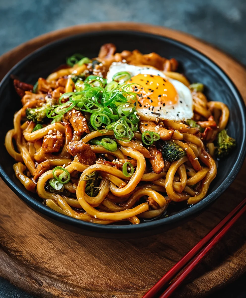Schnelles Hähnchen Teriyaki Udon: Einfaches Rezept