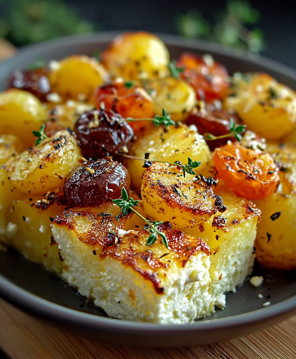 Köstliche Feta Kartoffeln: Einfaches Ofengemüse, Gesund!