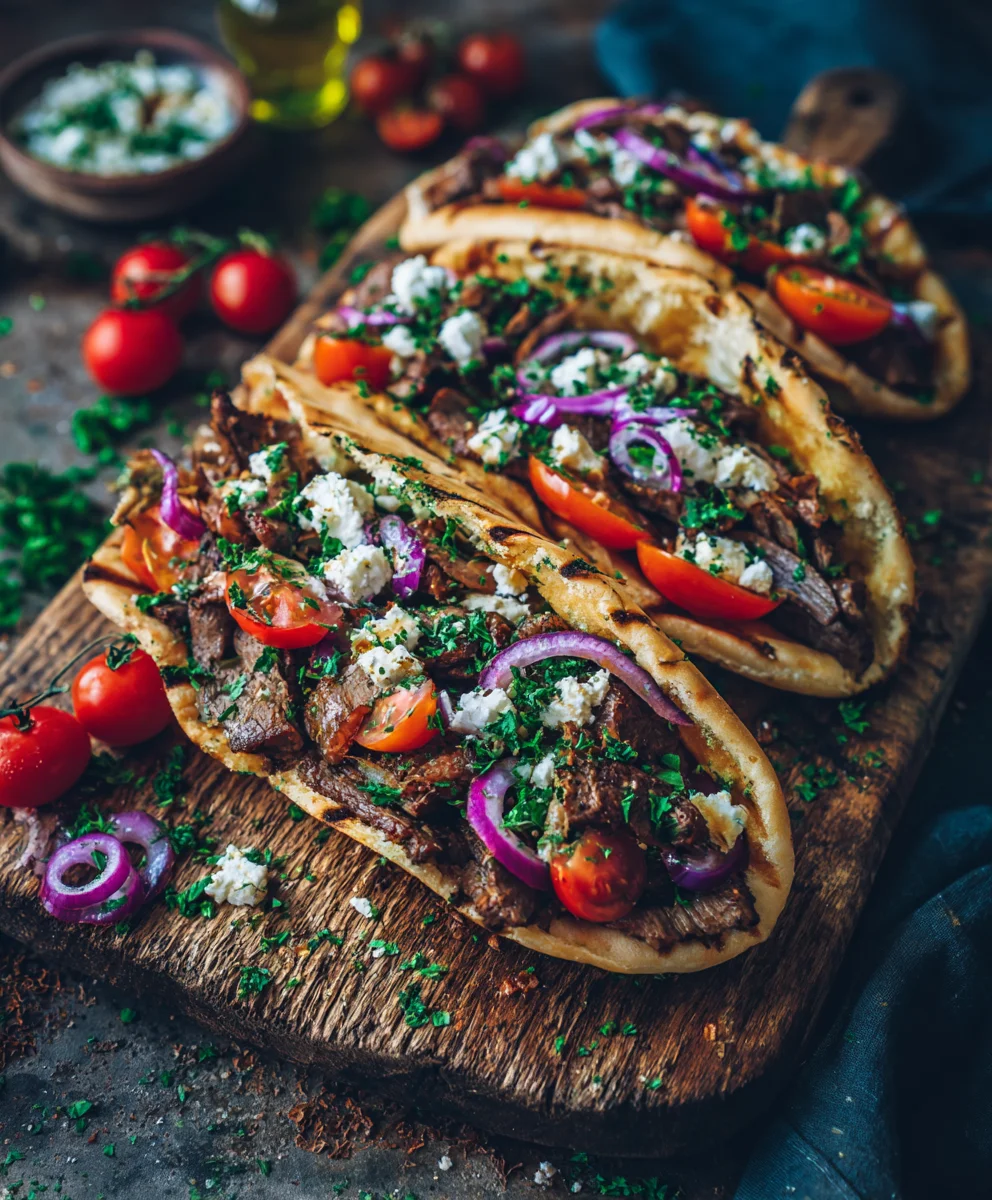 Blätterteig-Gyros-Rolle mit Feta: Lecker & einfach