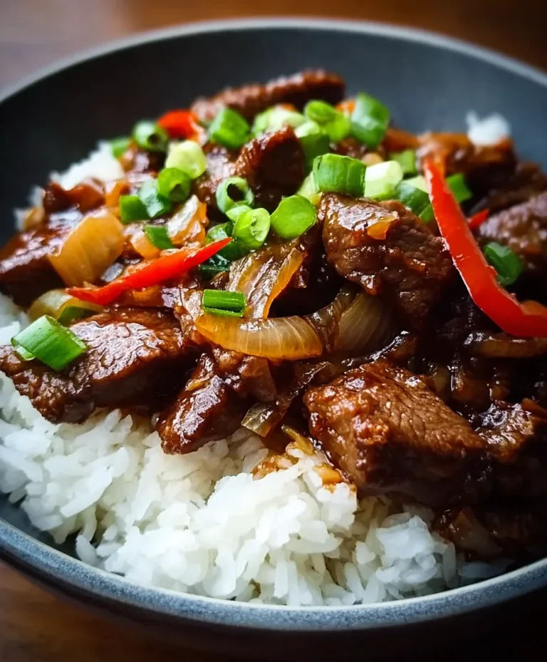 Chinesisches Rindfleisch mit Zwiebeln – Blitzschnelles Pfannengericht