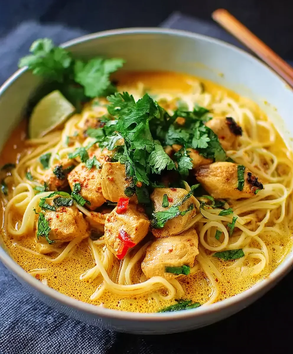 Cremiges Kurkuma-Hähnchen mit Nudeln – Einfach & Lecker