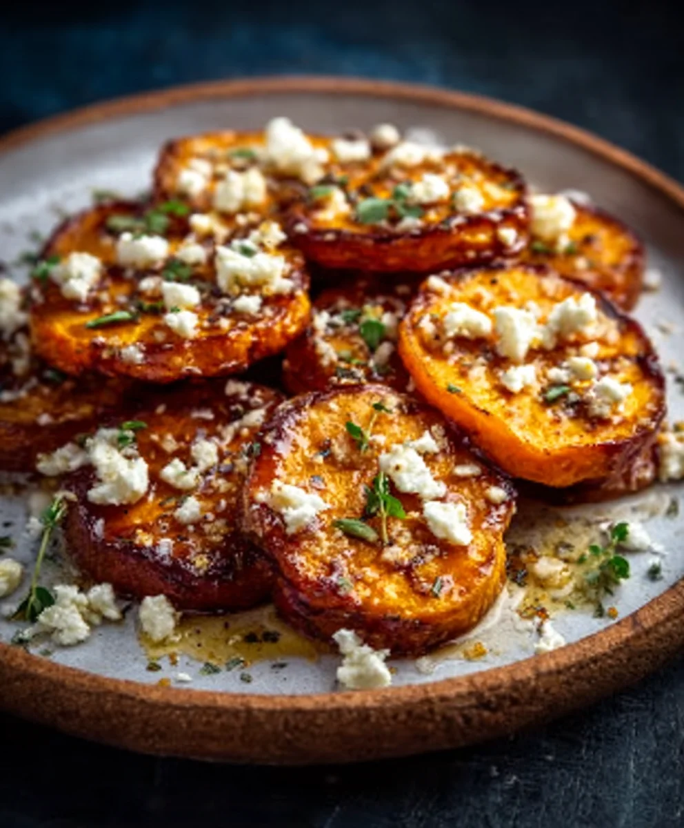 Gebr. Süßkartoffeln, Honig, Feta: Einfaches Gourmet-Rezept