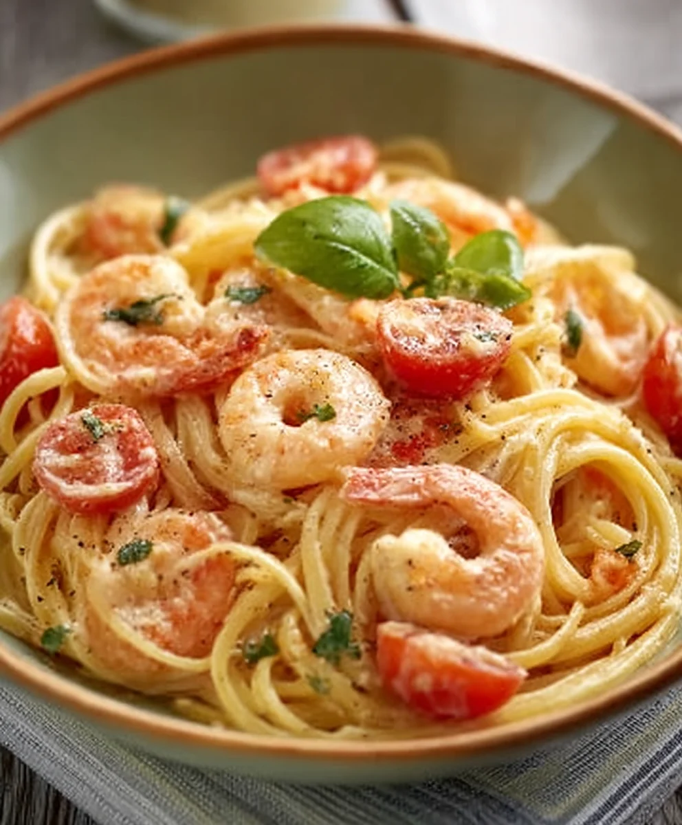 Spaghetti Garnelen Frischkäsesauce: Cremig & Lecker